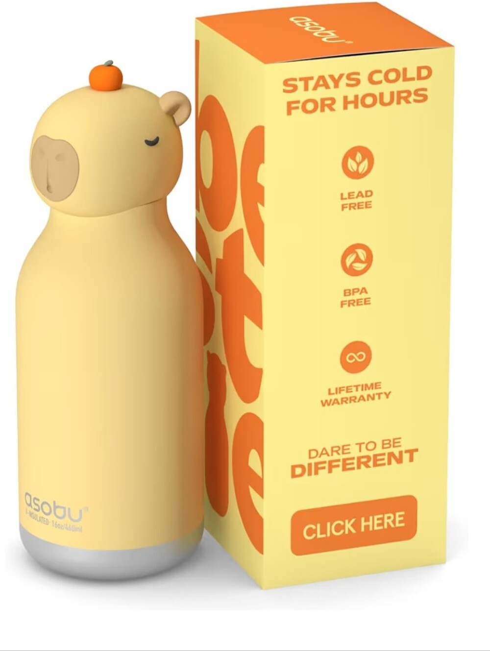 Asobu Capybara Bestie Water Bottle